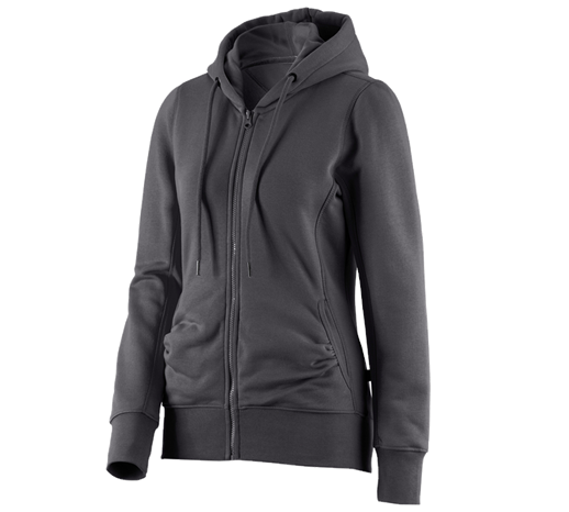e.s. Hoody-Sweatjacke poly cotton, Damen