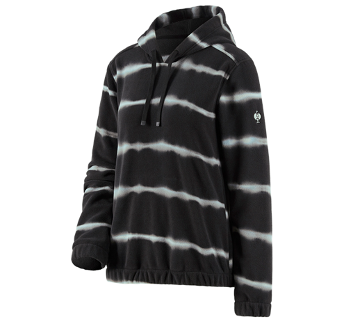 Fleece Hoody tie-dye e.s.motion ten, Damen