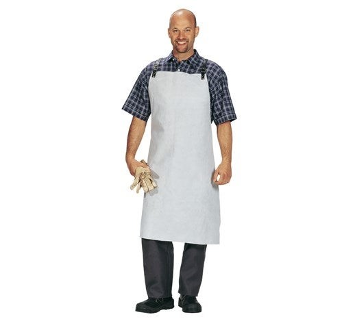 Lederschürze mit Lederberiemung