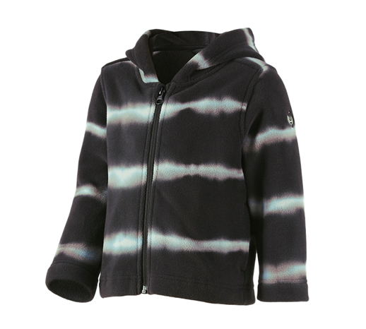 Kapuzenfleecejacke tie-dye e.s.motion ten, Kinder