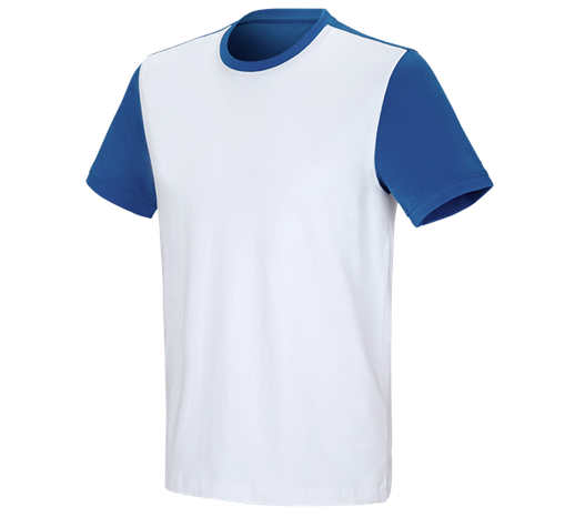 e.s. T-Shirt cotton stretch bicolor